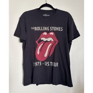 Washed Black The Rolling Stones Graphic T-Shirt L
